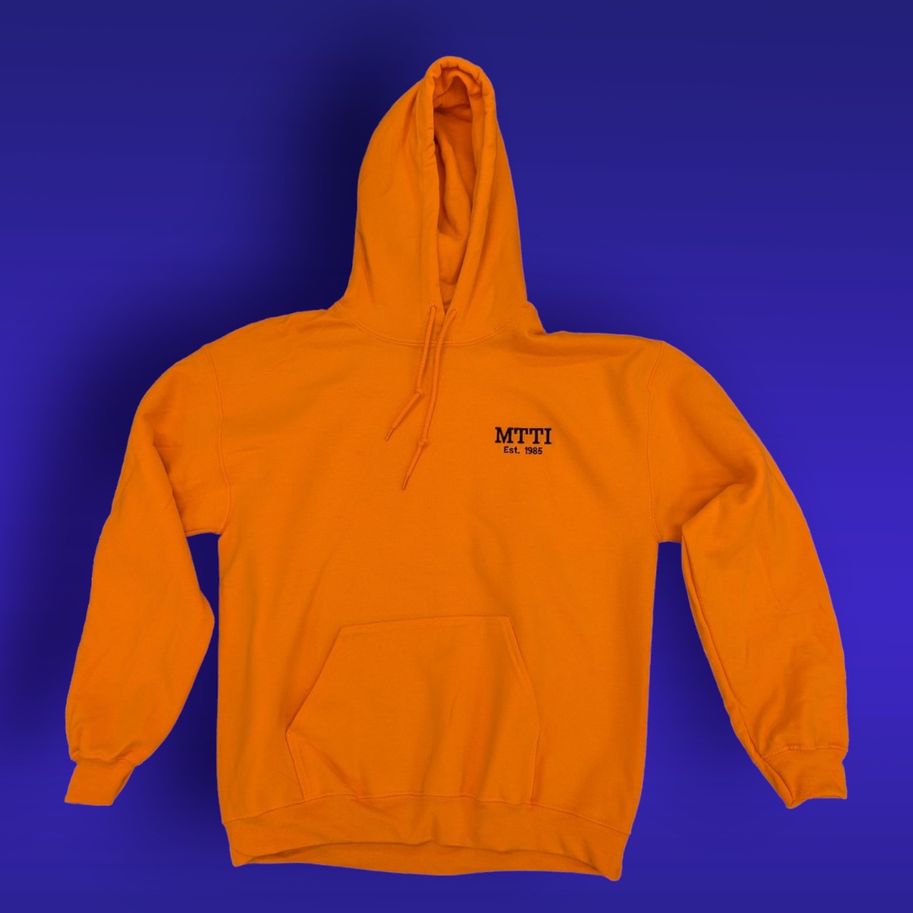 Hoodie custom embroidered with the MTTI logo