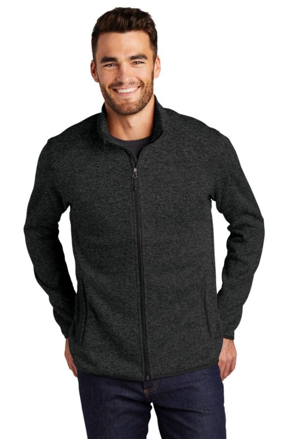 Port Authority® Sweater Fleece Jacket - Image 2