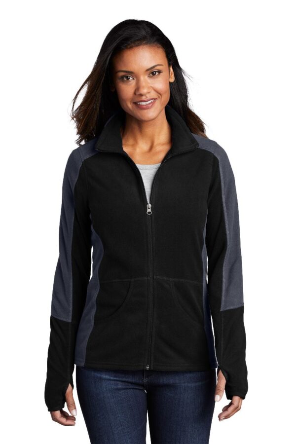 Port Authority® Women's Colorblock Microfleece Jacket - Image 2