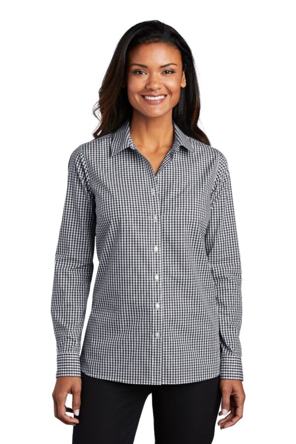 Port Authority® Women's Broadcloth Gingham Easy Care Shirt - Image 3