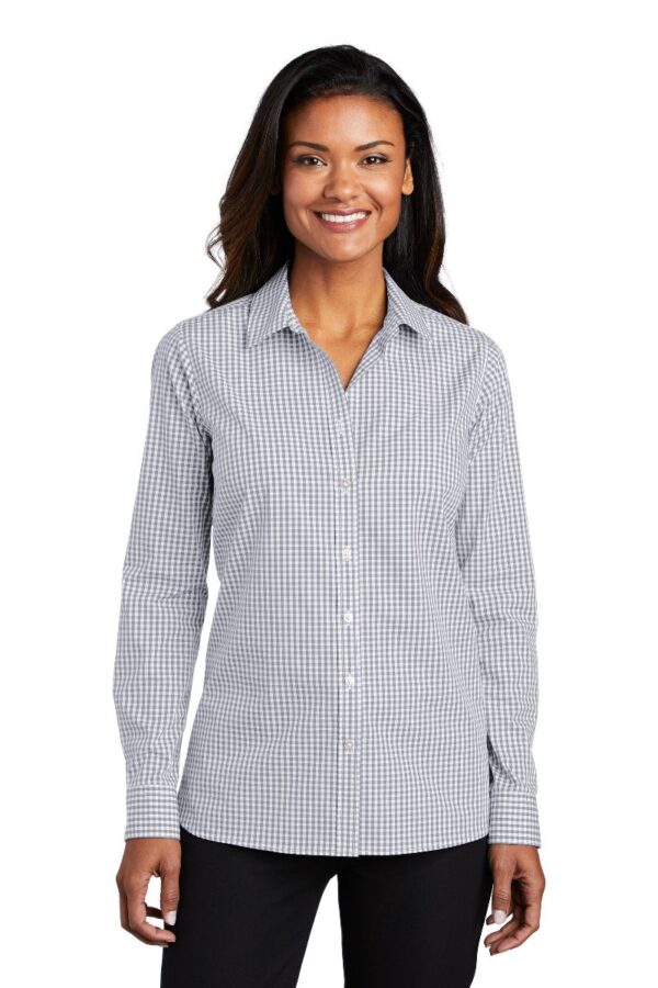 Port Authority® Women's Broadcloth Gingham Easy Care Shirt - Image 4