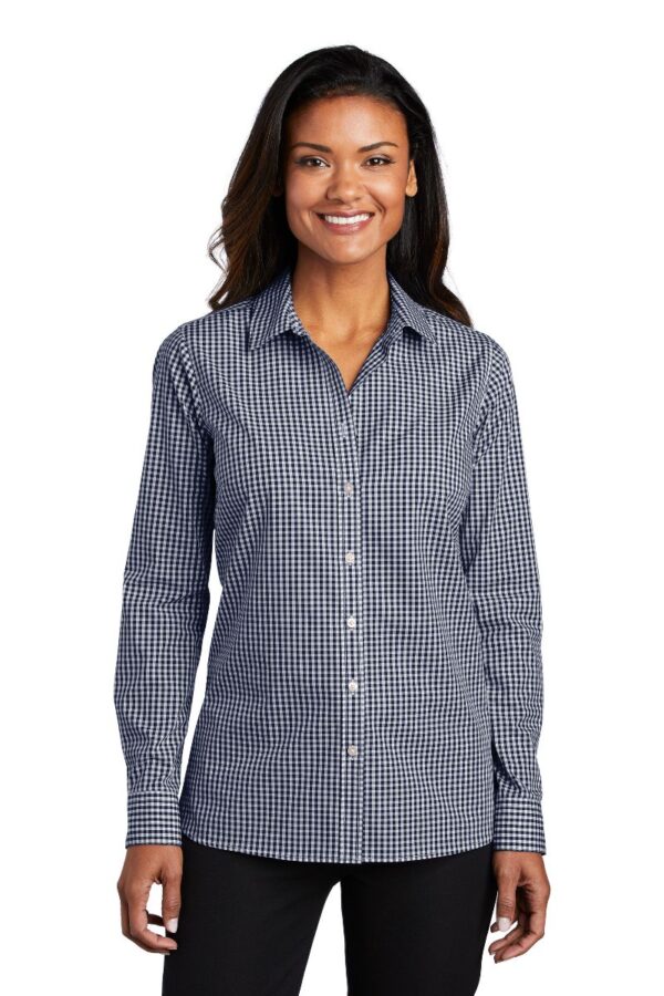 Port Authority® Women's Broadcloth Gingham Easy Care Shirt - Image 5