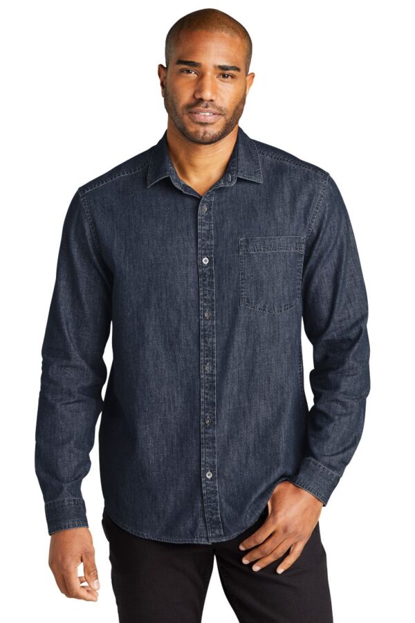 Port Authority® Long Sleeve Perfect Denim Shirt - Image 3